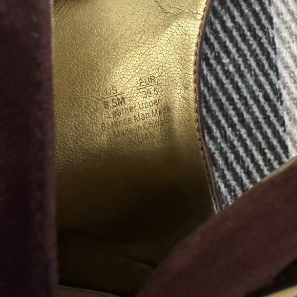 💚 Sam Edelman Burgundy Suede Heels - 8.5 - see flaw price reflects - Picture 11 of 12